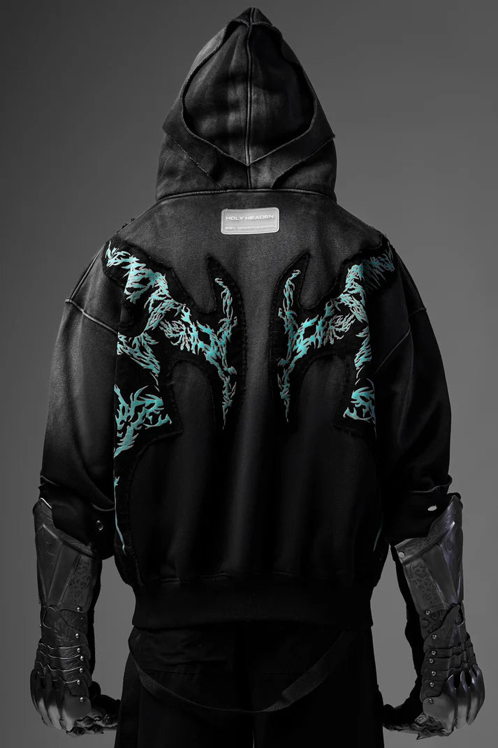 CYAN DRAGON HOODIE